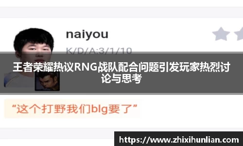 王者荣耀热议RNG战队配合问题引发玩家热烈讨论与思考