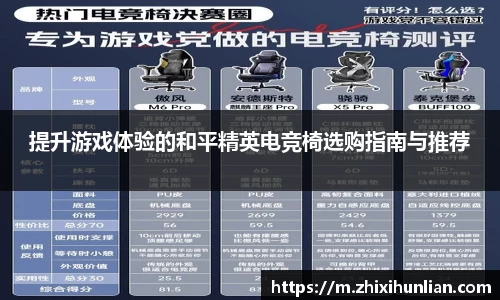 提升游戏体验的和平精英电竞椅选购指南与推荐